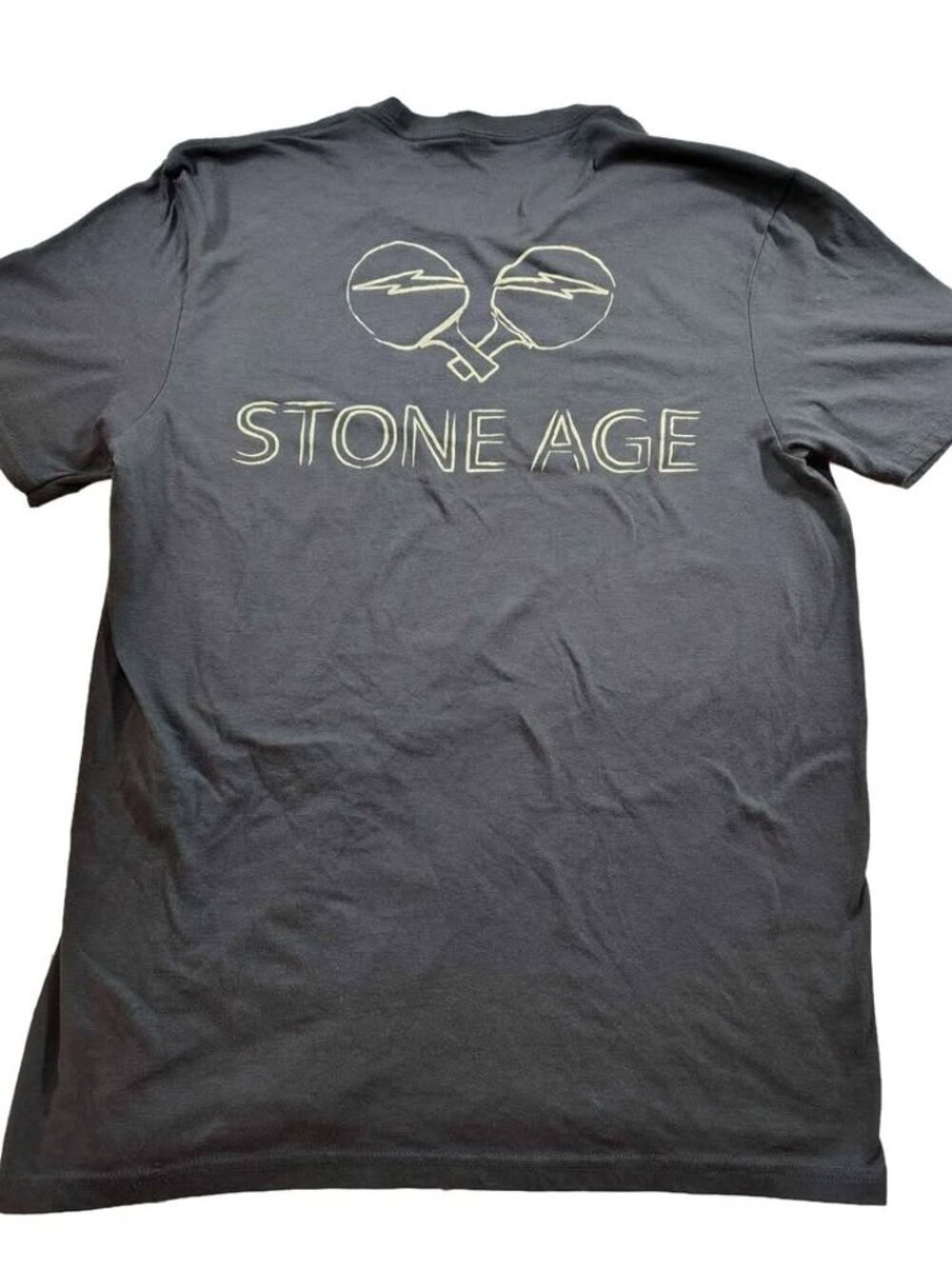 Men's Stone Age Graphic T-Shirt Dark Grey Size Medium